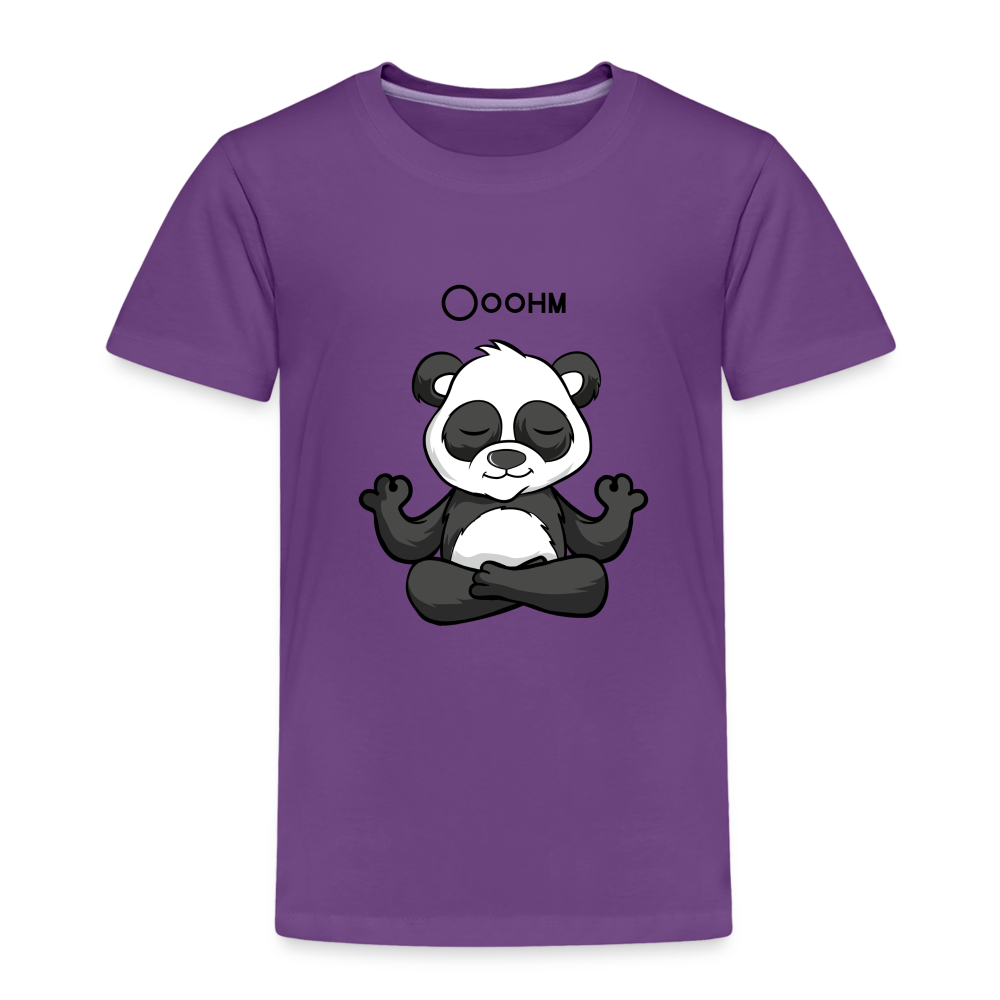 Kinder Premium T-Shirt - Ooohm Panda - Lila