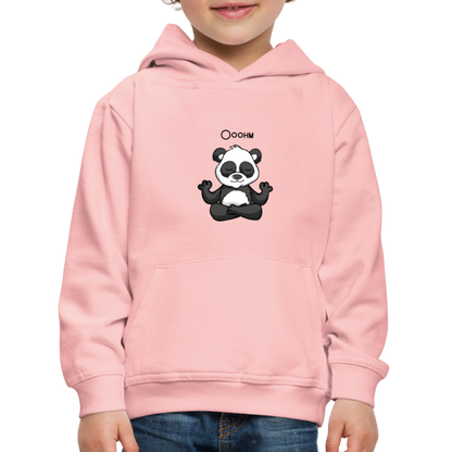 Kinder Premium Hoodie - Ooohm Panda - Kristallrosa