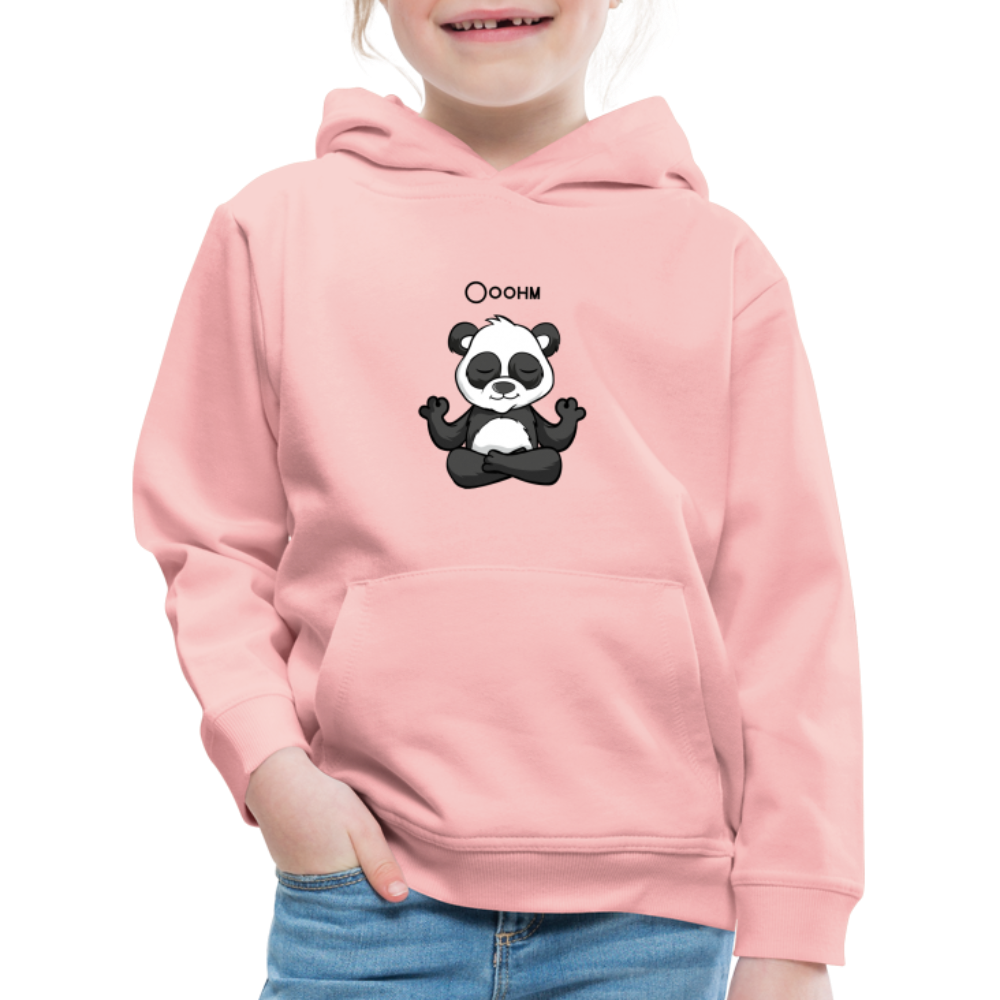 Kinder Premium Hoodie - Ooohm Panda - Kristallrosa