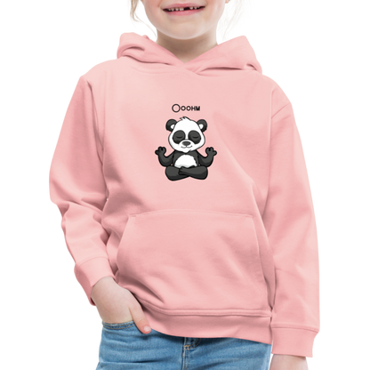 Kinder Premium Hoodie - Ooohm Panda - Kristallrosa