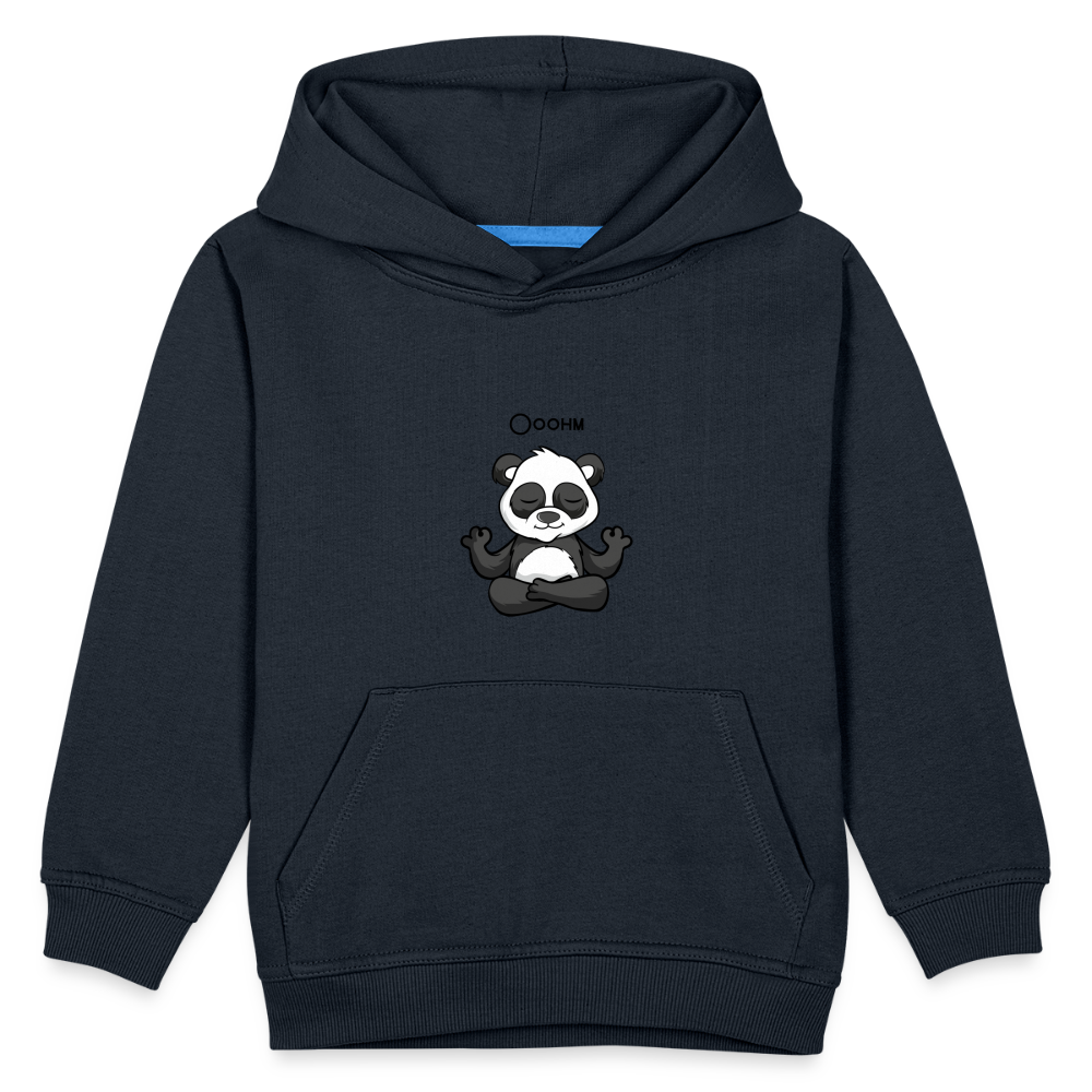 Kinder Premium Hoodie - Ooohm Panda - Navy