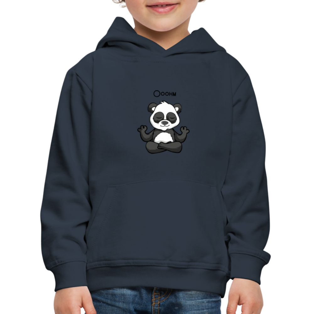 Kinder Premium Hoodie - Ooohm Panda - Navy