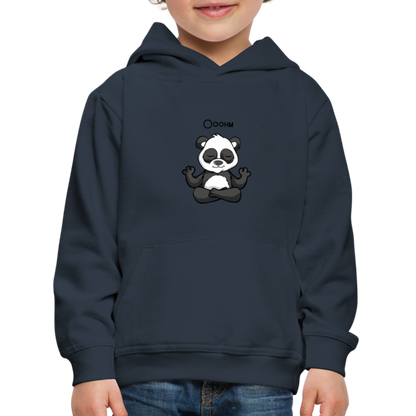 Kinder Premium Hoodie - Ooohm Panda - Navy