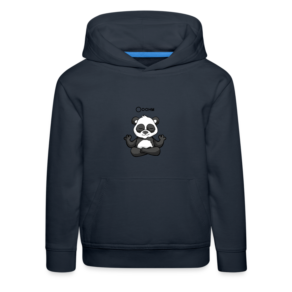 Kinder Premium Hoodie - Ooohm Panda - Navy