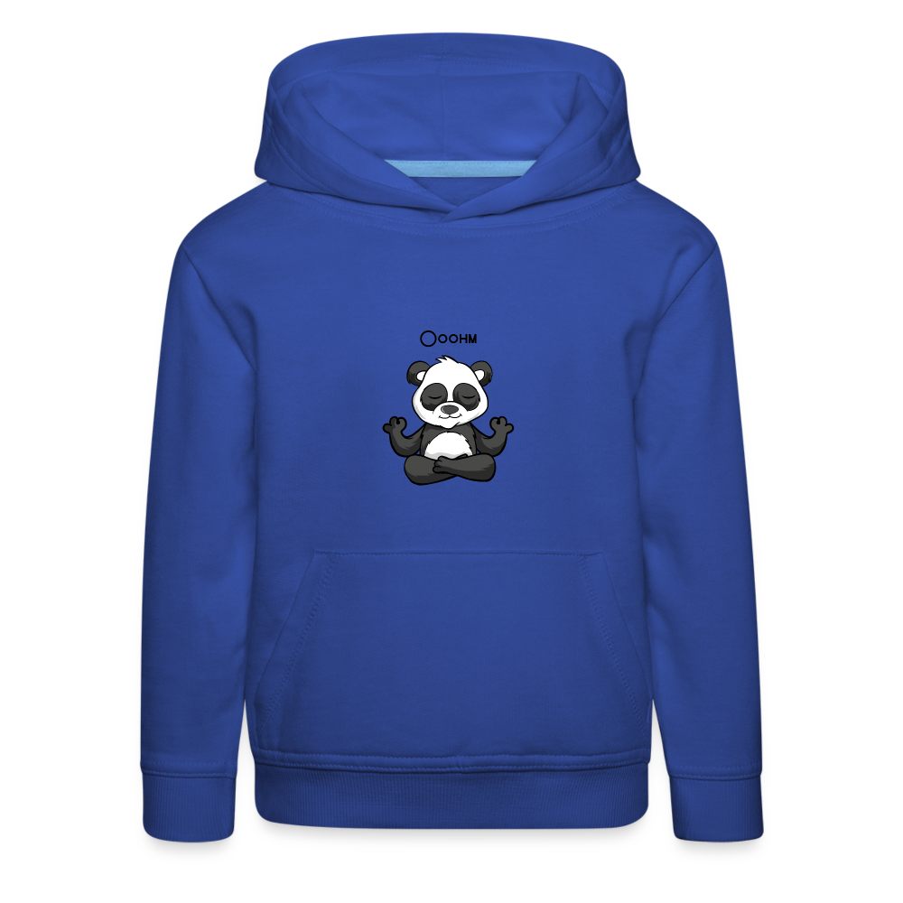 Kinder Premium Hoodie - Ooohm Panda - Royalblau