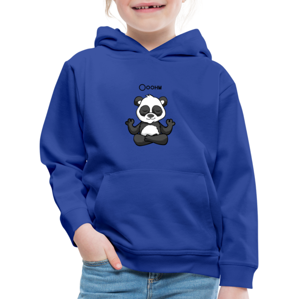 Kinder Premium Hoodie - Ooohm Panda - Royalblau