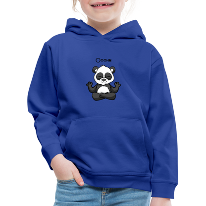 Kinder Premium Hoodie - Ooohm Panda - Royalblau