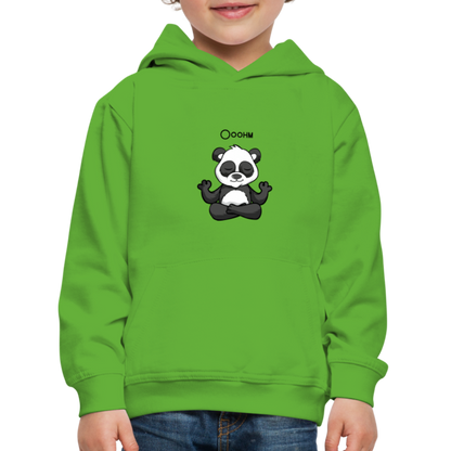 Kinder Premium Hoodie - Ooohm Panda - Hellgrün