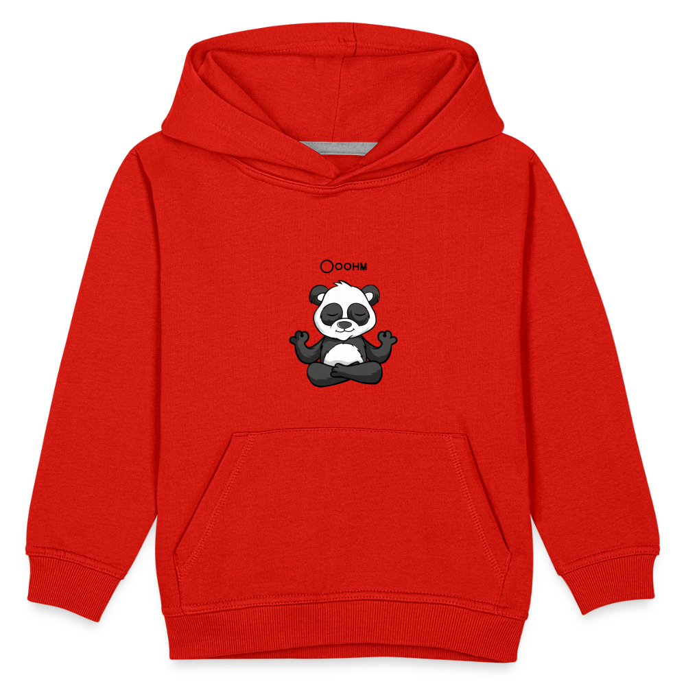 Kinder Premium Hoodie - Ooohm Panda - Rot