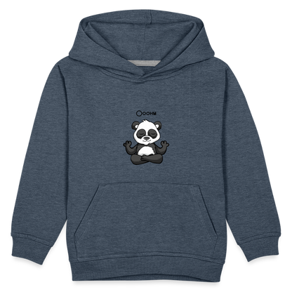 Kinder Premium Hoodie - Ooohm Panda - Jeansblau