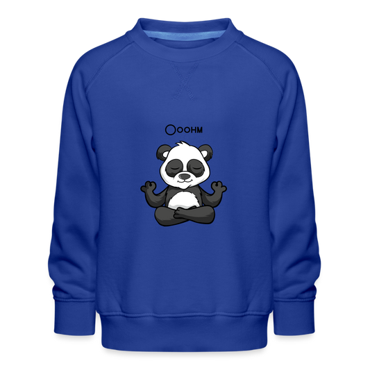 Kinder Premium Pullover - Ooohm Panda - Royalblau