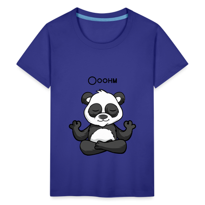 Teenager Premium T-Shirt - Ooohm Panda - Königsblau