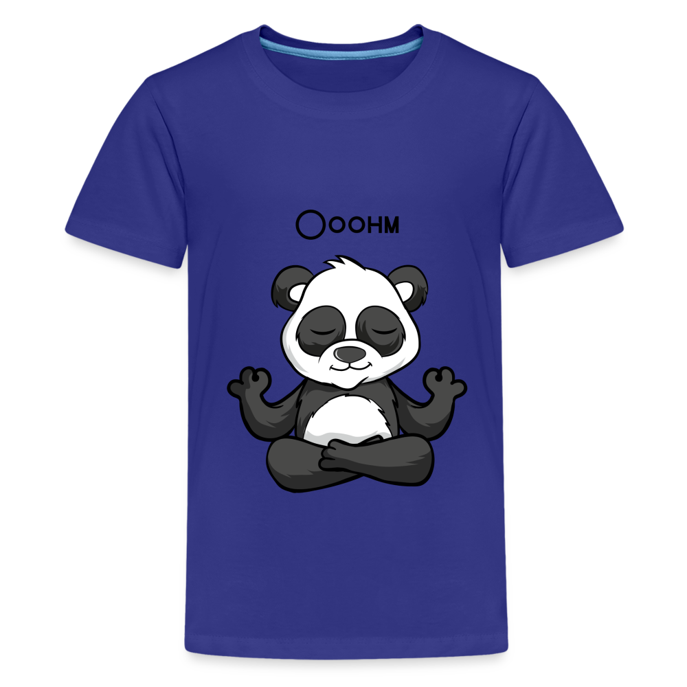 Teenager Premium T-Shirt - Ooohm Panda - Königsblau