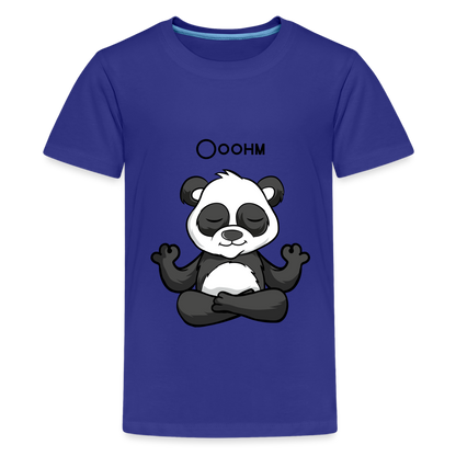 Teenager Premium T-Shirt - Ooohm Panda - Königsblau