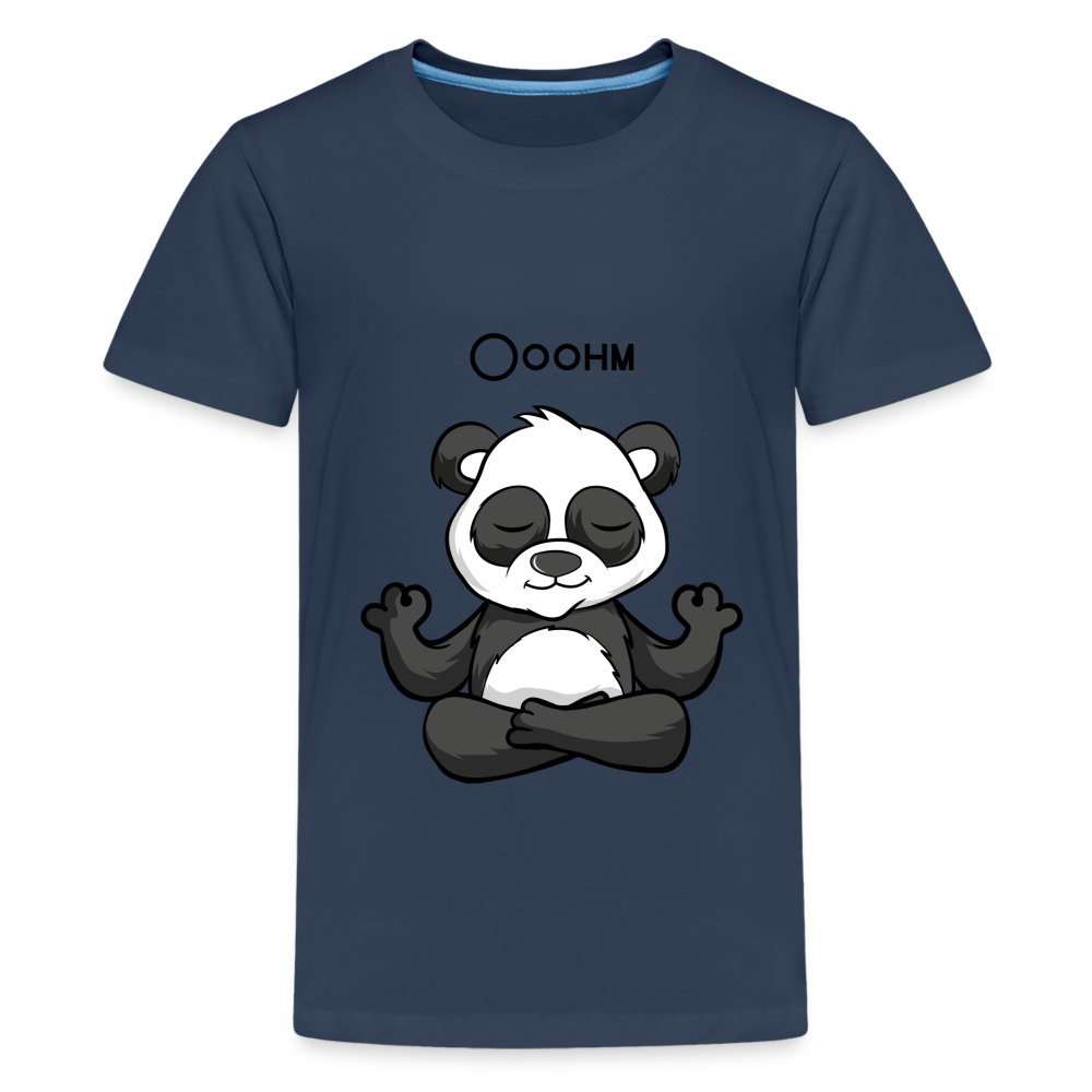 Teenager Premium T-Shirt - Ooohm Panda - Navy