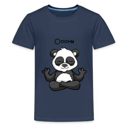 Teenager Premium T-Shirt - Ooohm Panda - Navy