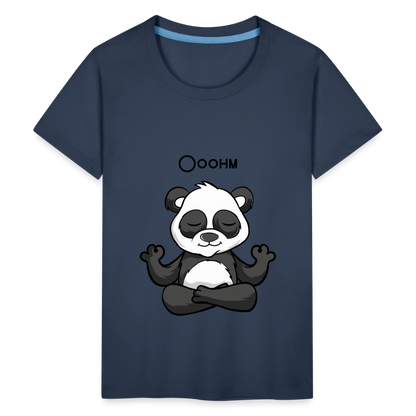 Teenager Premium T-Shirt - Ooohm Panda - Navy