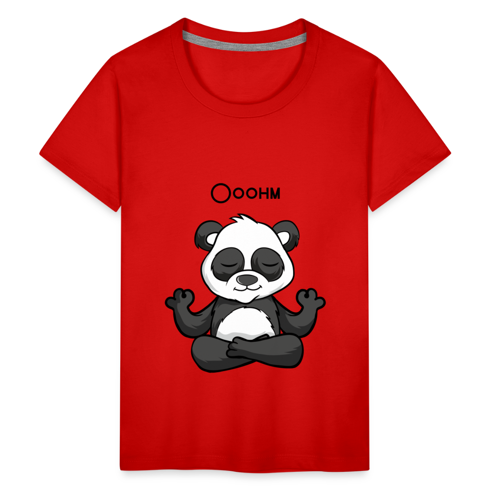 Teenager Premium T-Shirt - Ooohm Panda - Rot