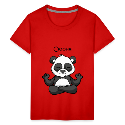 Teenager Premium T-Shirt - Ooohm Panda - Rot