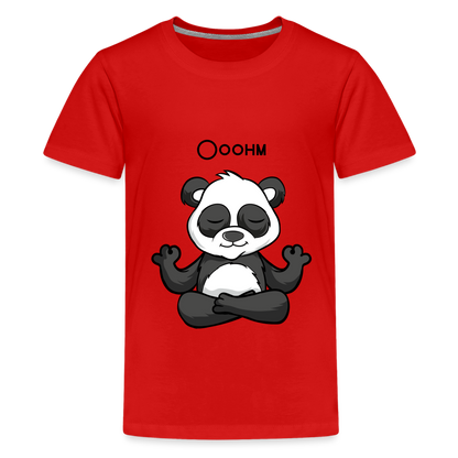 Teenager Premium T-Shirt - Ooohm Panda - Rot