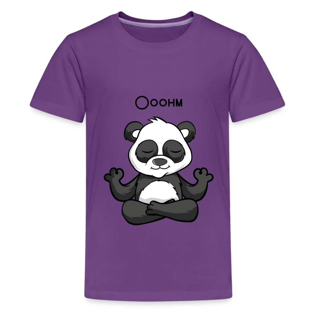 Teenager Premium T-Shirt - Ooohm Panda - Lila