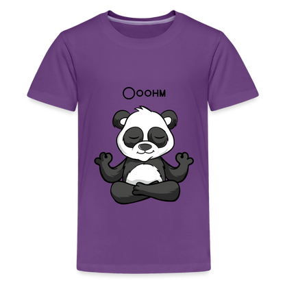 Teenager Premium T-Shirt - Ooohm Panda - Lila