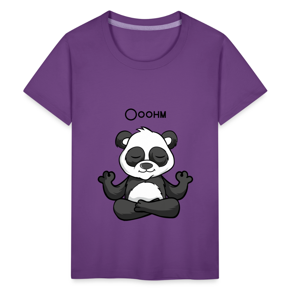 Teenager Premium T-Shirt - Ooohm Panda - Lila