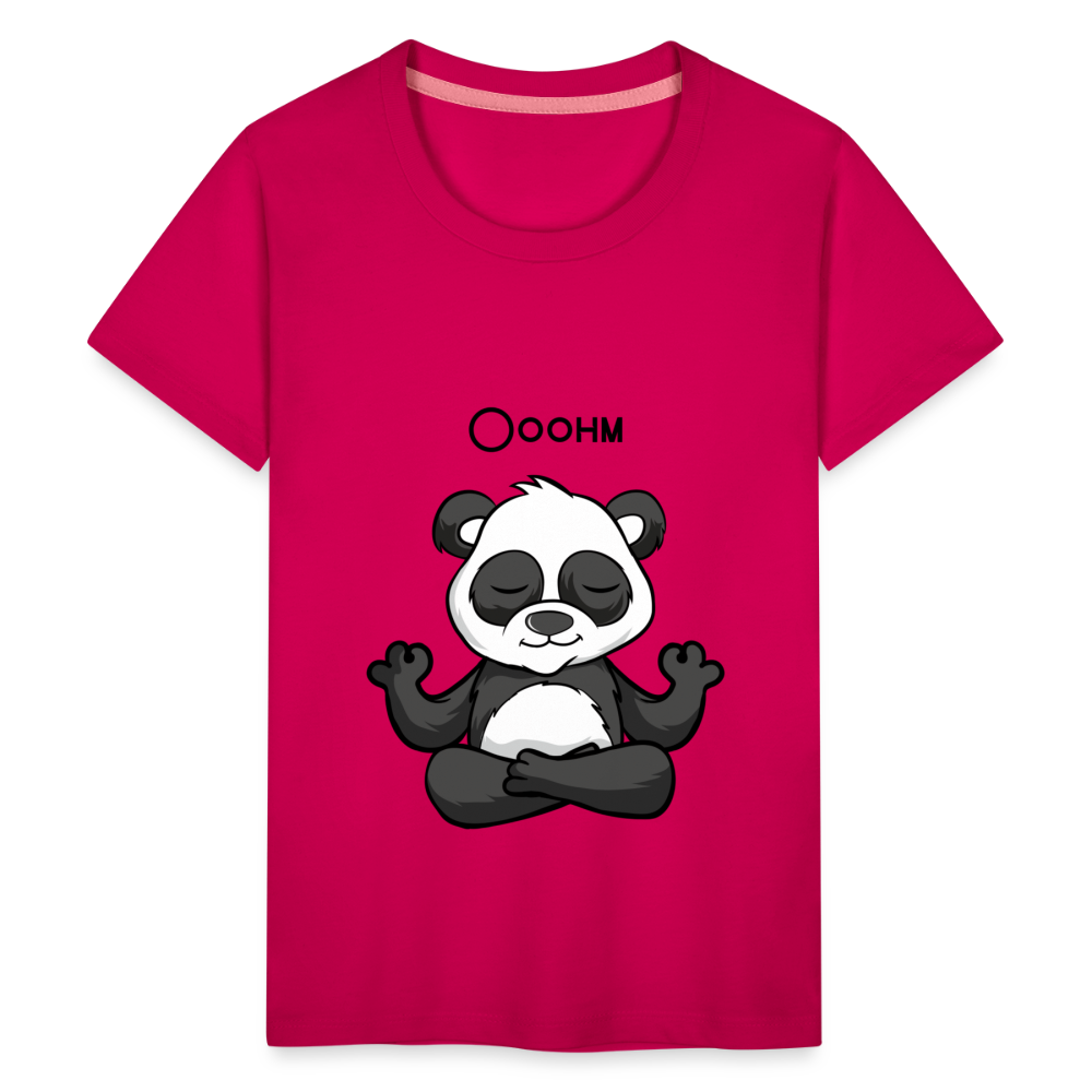 Teenager Premium T-Shirt - Ooohm Panda - dunkles Pink