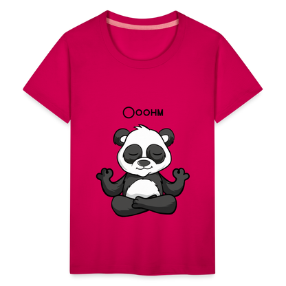 Teenager Premium T-Shirt - Ooohm Panda - dunkles Pink