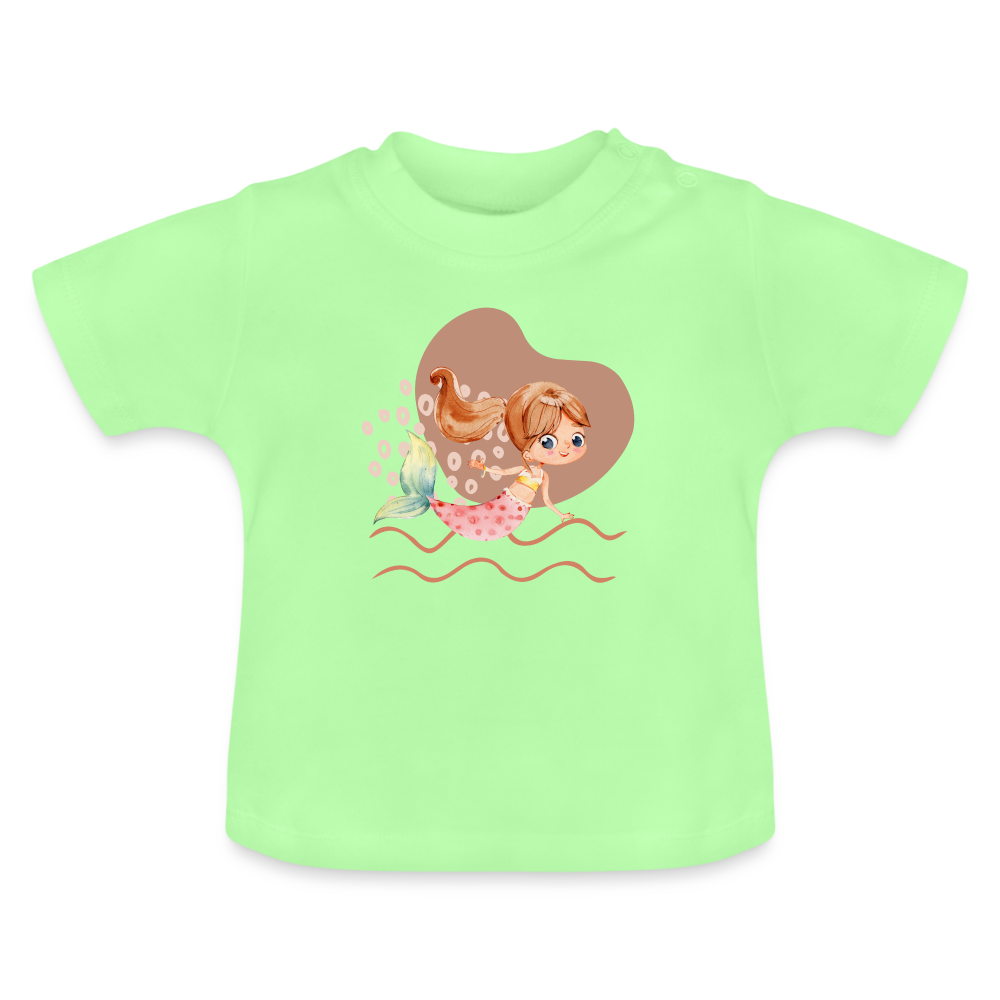 Baby T-Shirt - Meerjungfrau Herz - Mintgrün