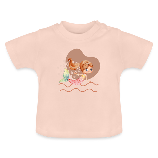 Baby T-Shirt - Meerjungfrau Herz - Kristallrosa