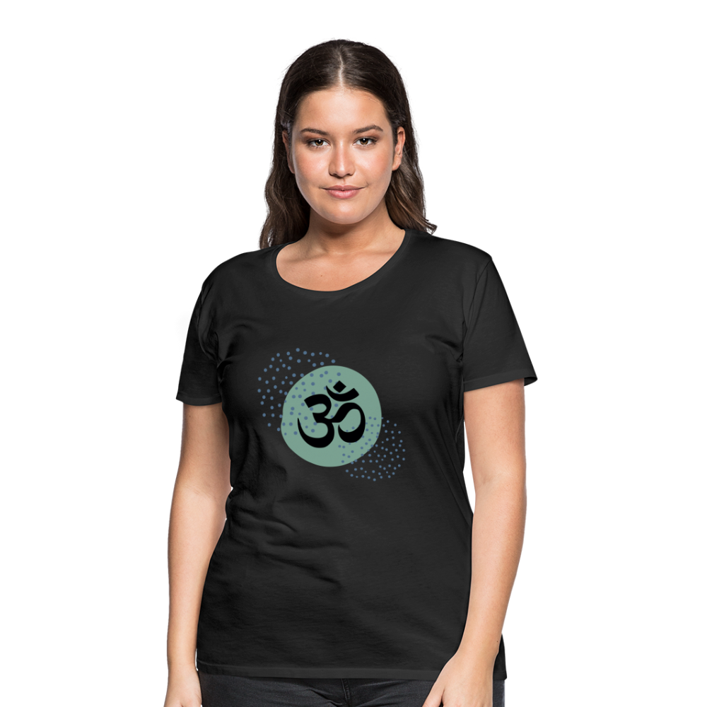 Frauen Premium T-Shirt - Om - Schwarz