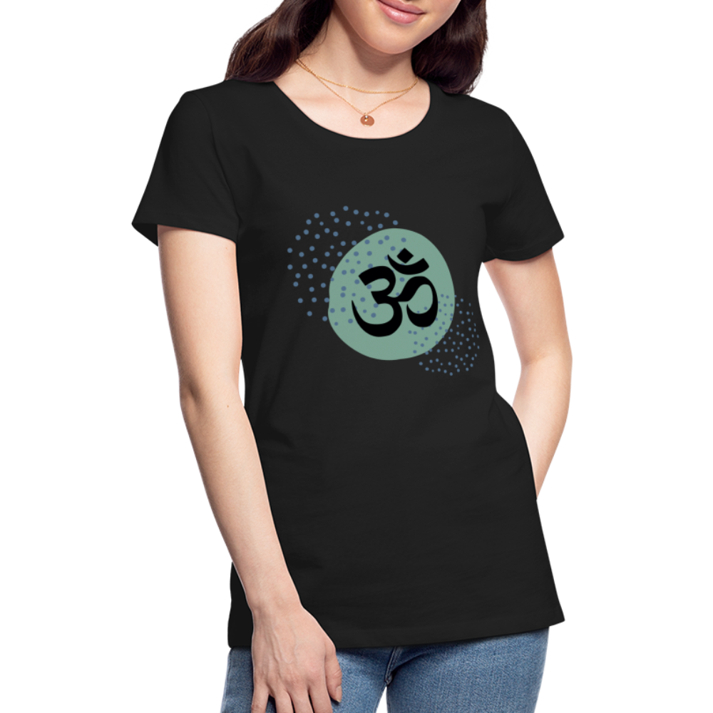 Frauen Premium T-Shirt - Om - Schwarz