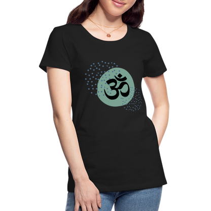 Frauen Premium T-Shirt - Om - Schwarz