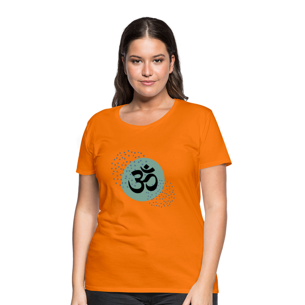 Frauen Premium T-Shirt - Om - Orange