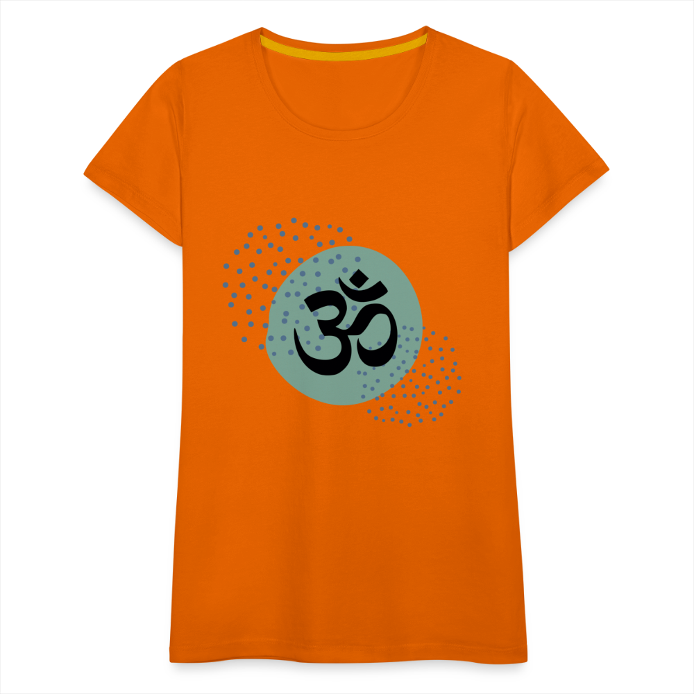 Frauen Premium T-Shirt - Om - Orange