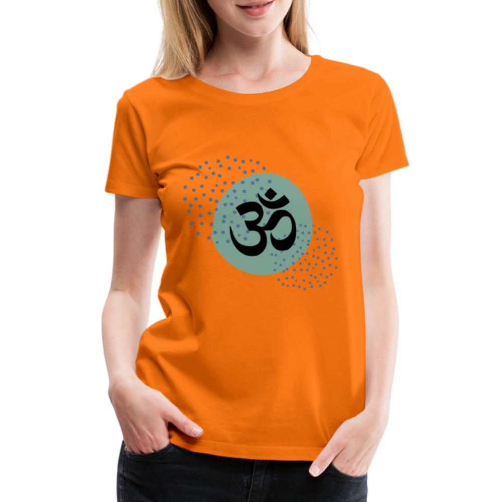 Frauen Premium T-Shirt - Om - Orange