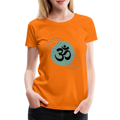 Frauen Premium T-Shirt - Om - Orange