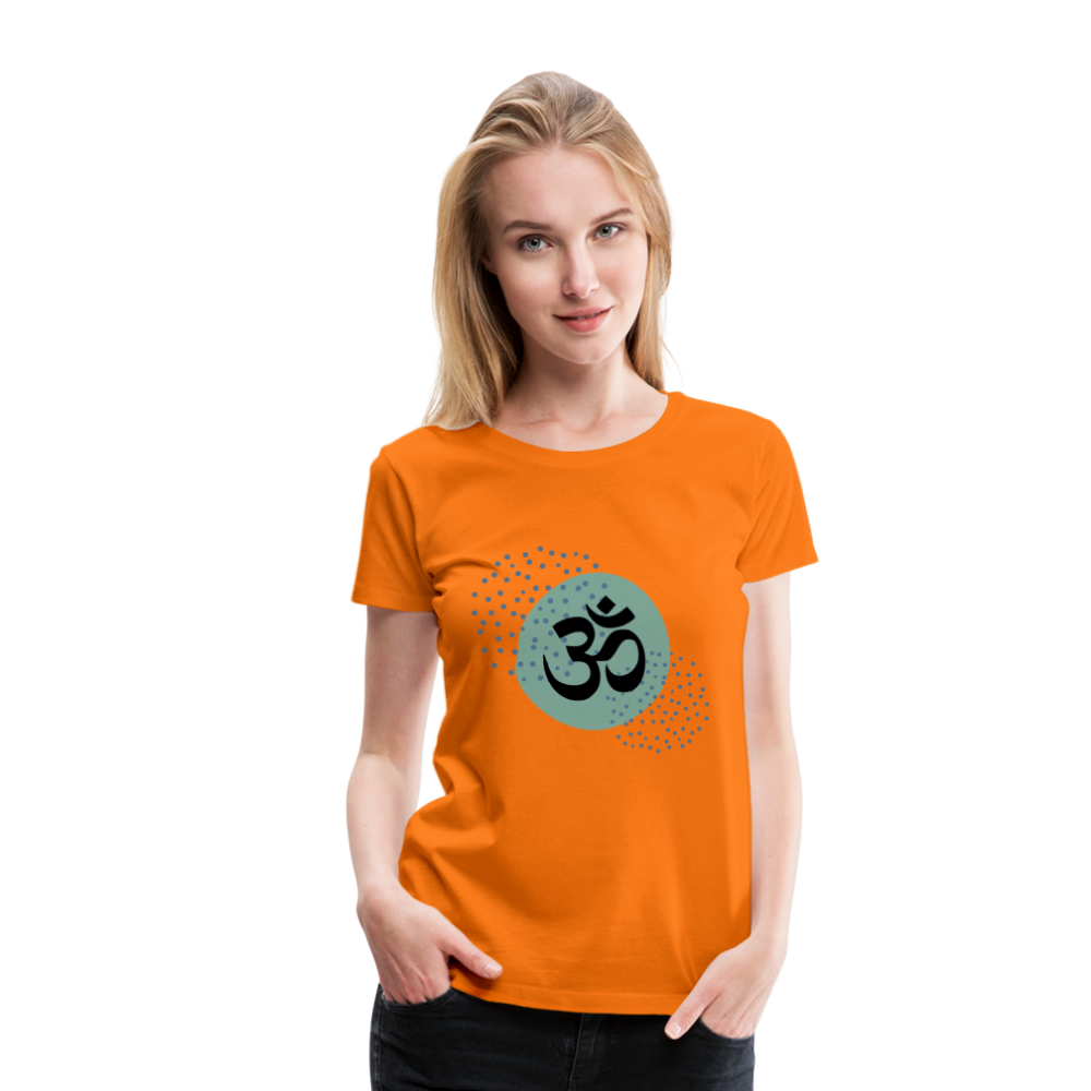 Frauen Premium T-Shirt - Om - Orange