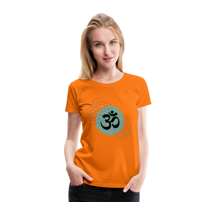 Frauen Premium T-Shirt - Om - Orange