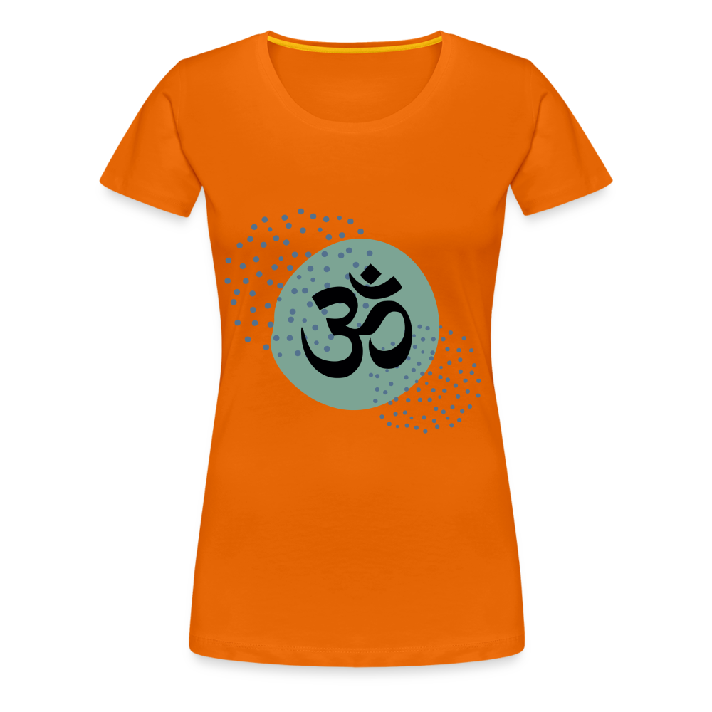 Frauen Premium T-Shirt - Om - Orange