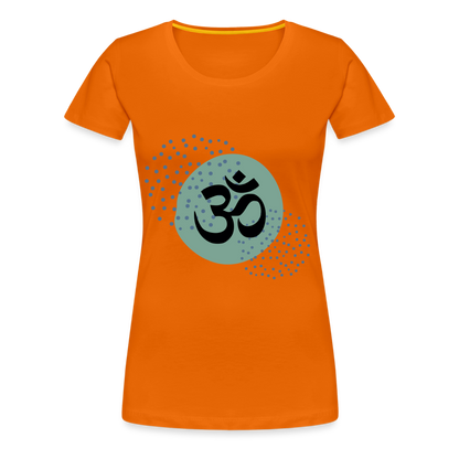 Frauen Premium T-Shirt - Om - Orange