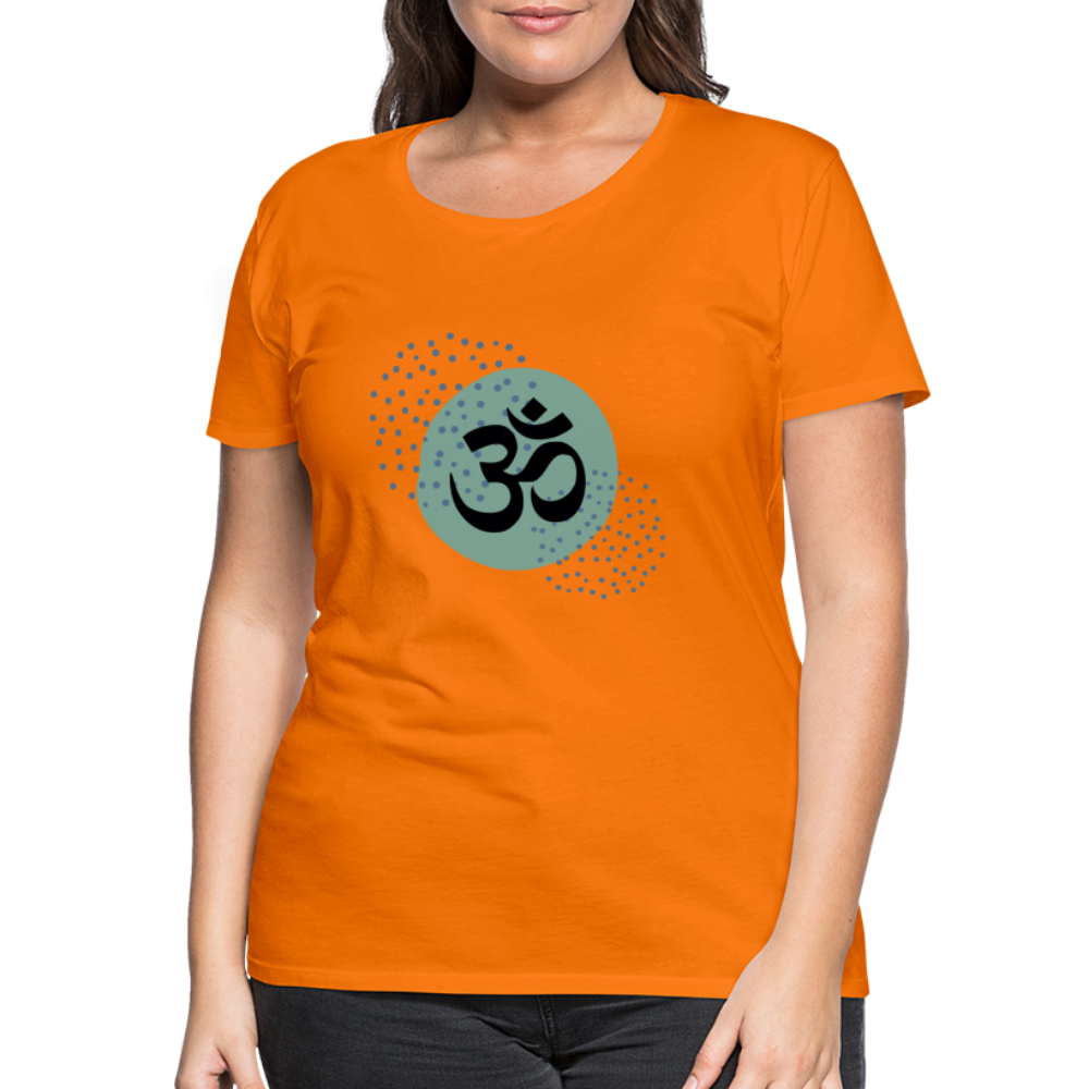 Frauen Premium T-Shirt - Om - Orange