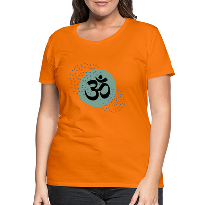 Frauen Premium T-Shirt - Om - Orange