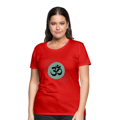 Frauen Premium T-Shirt - Om - Rot