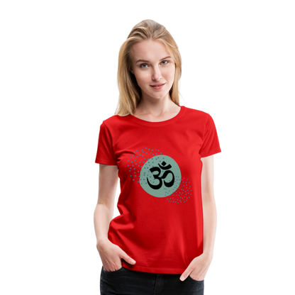 Frauen Premium T-Shirt - Om - Rot