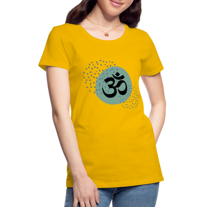 Frauen Premium T-Shirt - Om - Sonnengelb