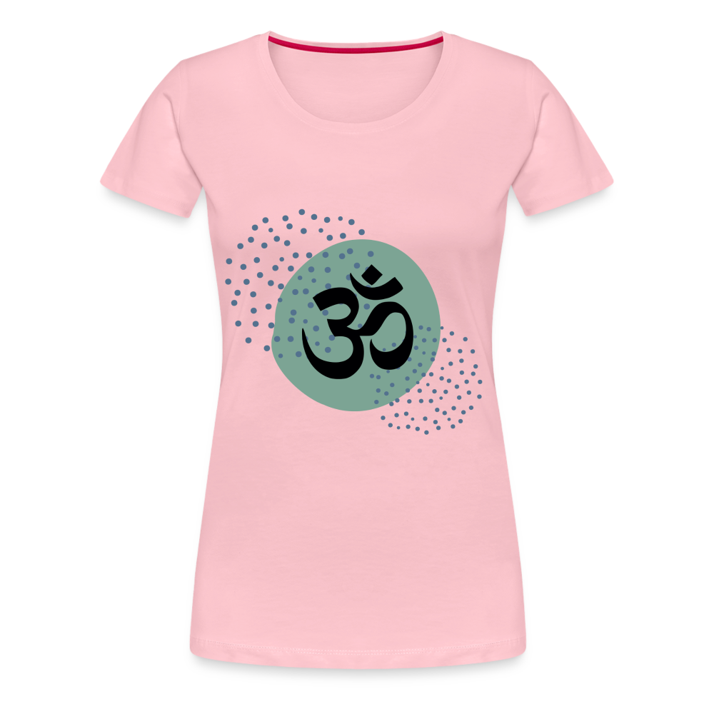 Frauen Premium T-Shirt - Om - Hellrosa