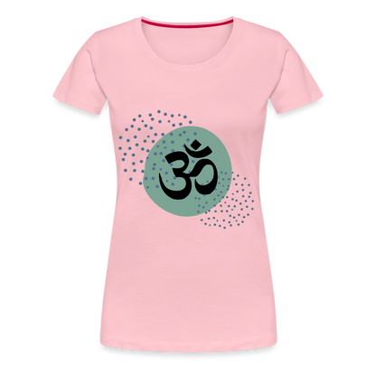 Frauen Premium T-Shirt - Om - Hellrosa