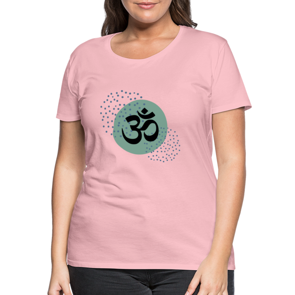 Frauen Premium T-Shirt - Om - Hellrosa